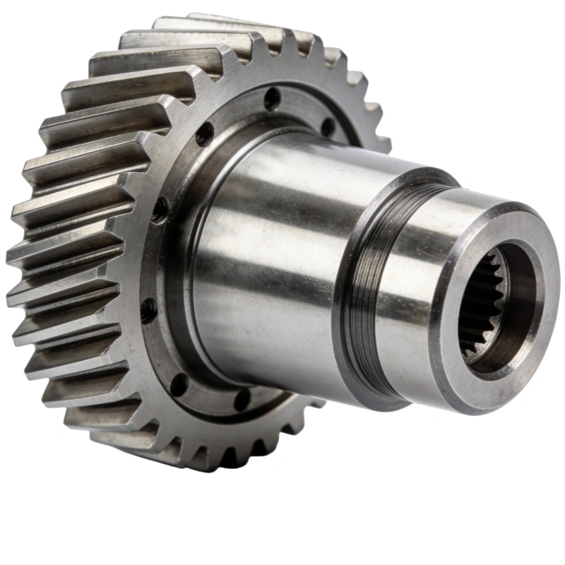 Source factory forged gear steel direct gear shaft, shaft diameter 10-100mm, automated robot gear shaft