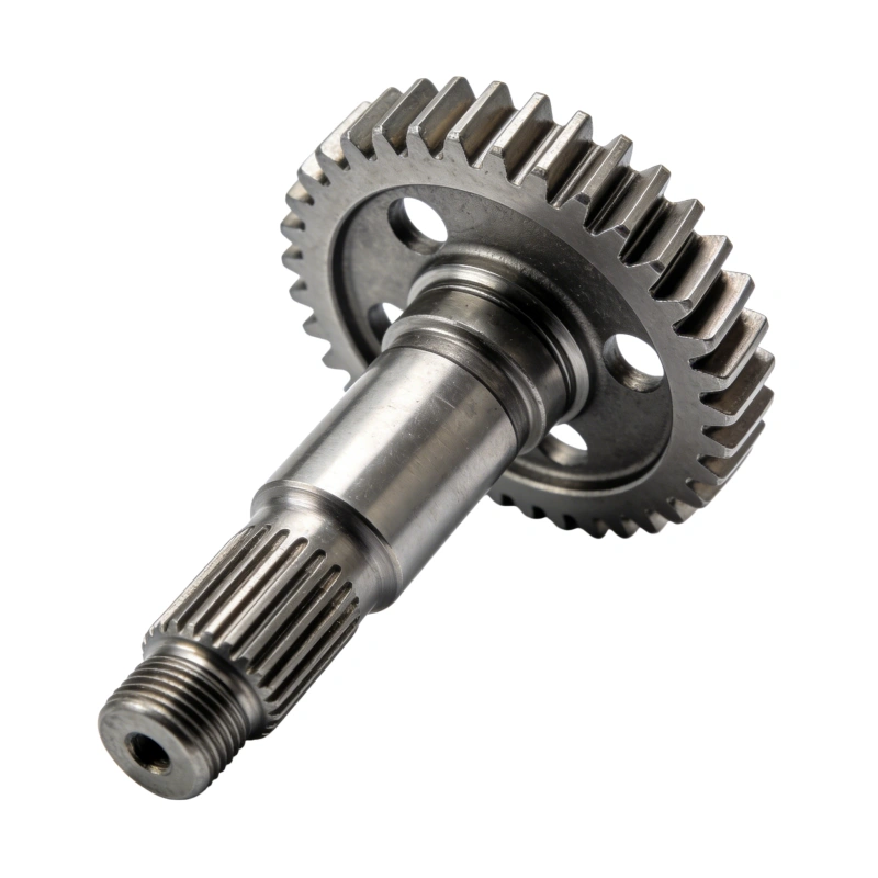 Factory direct supply: 45# steel forged direct gear shaft. Non-standard customized transmission shaft gear for motor of reducer
